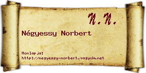 Négyessy Norbert névjegykártya